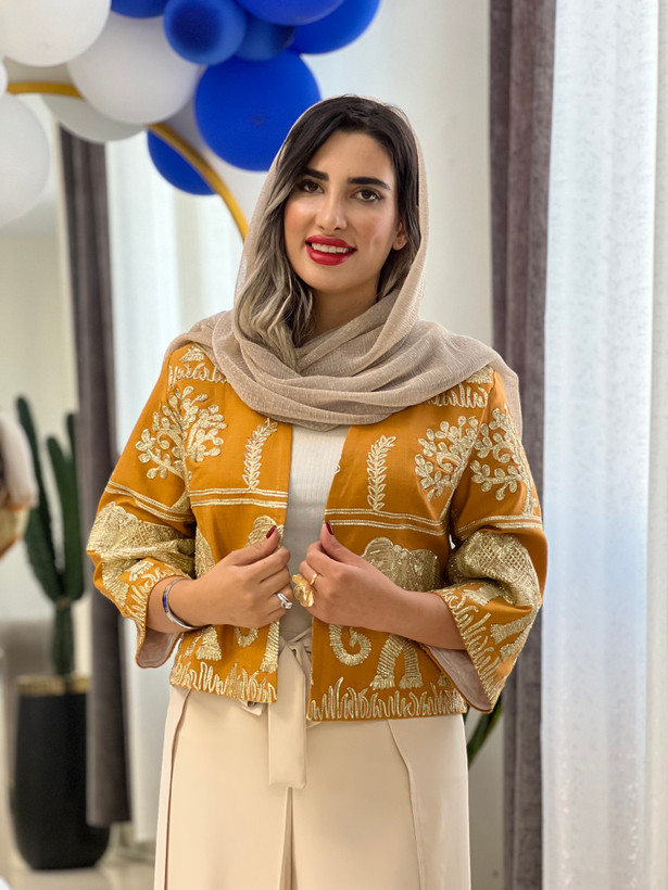 کت لینن سوزندوزی هندی طرح فیل