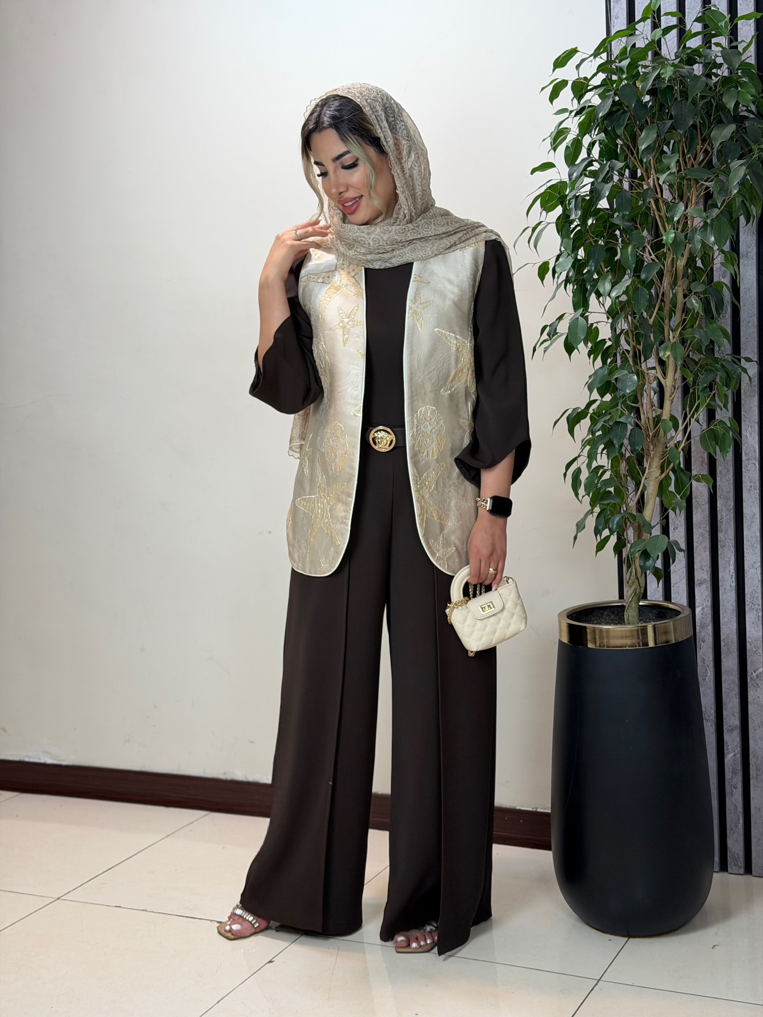 ست اوورال و وست زنانه مجلسی مدل صدف