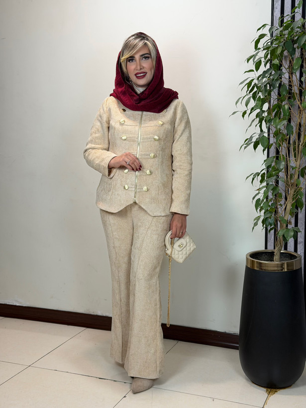 کت و شلوار پاییزی مجلسی زنانه مدل روشا