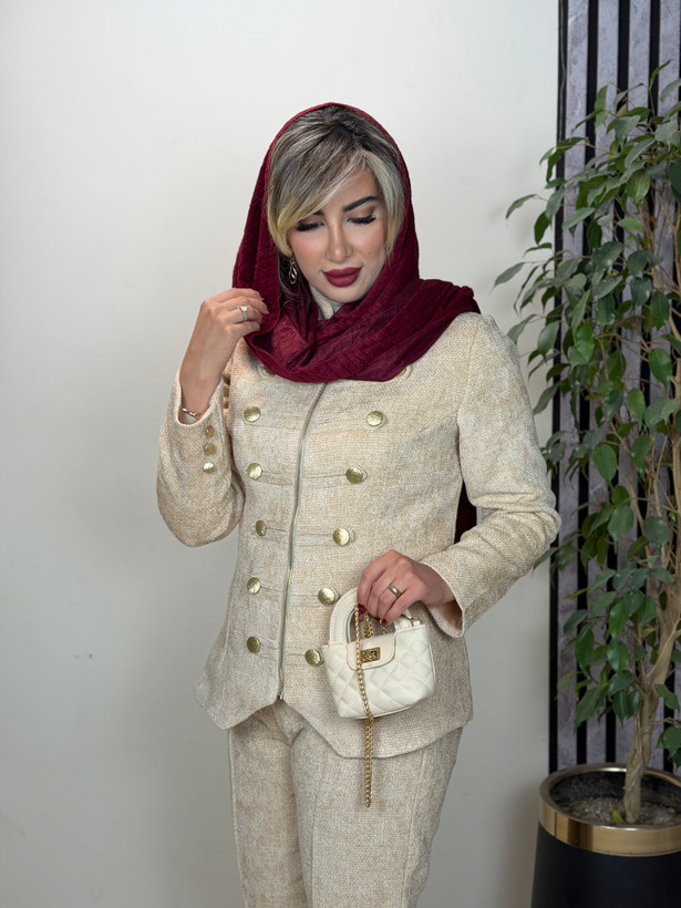 کت و شلوار پاییزی مجلسی زنانه مدل روشا