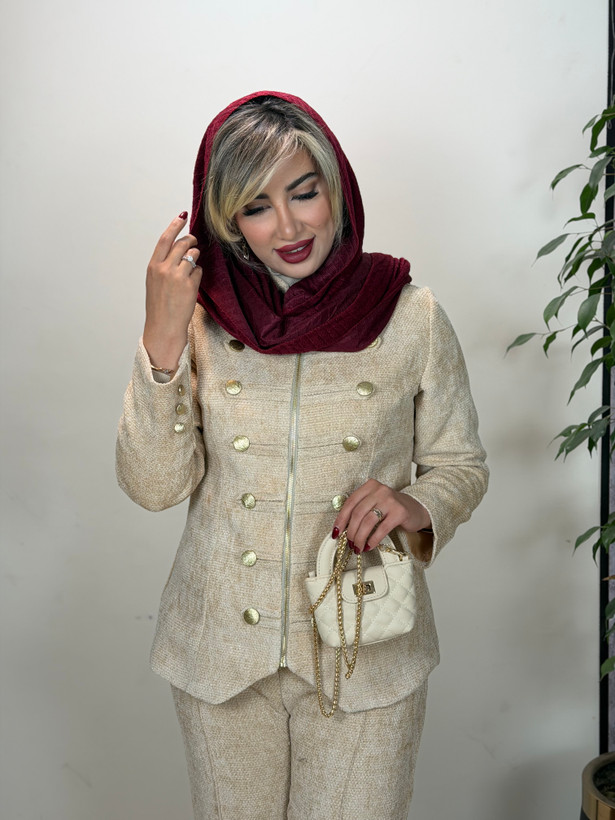 کت و شلوار پاییزی مجلسی زنانه مدل روشا