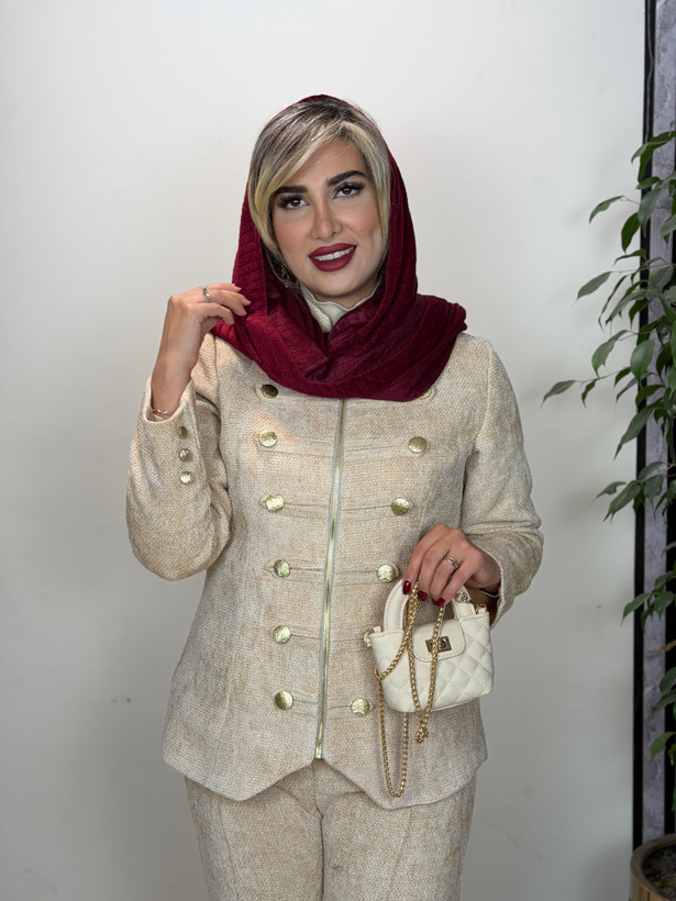 کت و شلوار پاییزی مجلسی زنانه مدل روشا